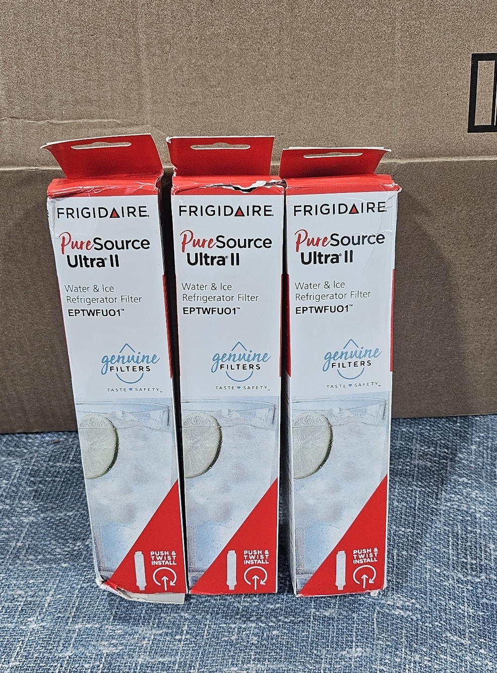 3 Pks Frigidaire PureSource Ultra II Refrigerator Water Filter